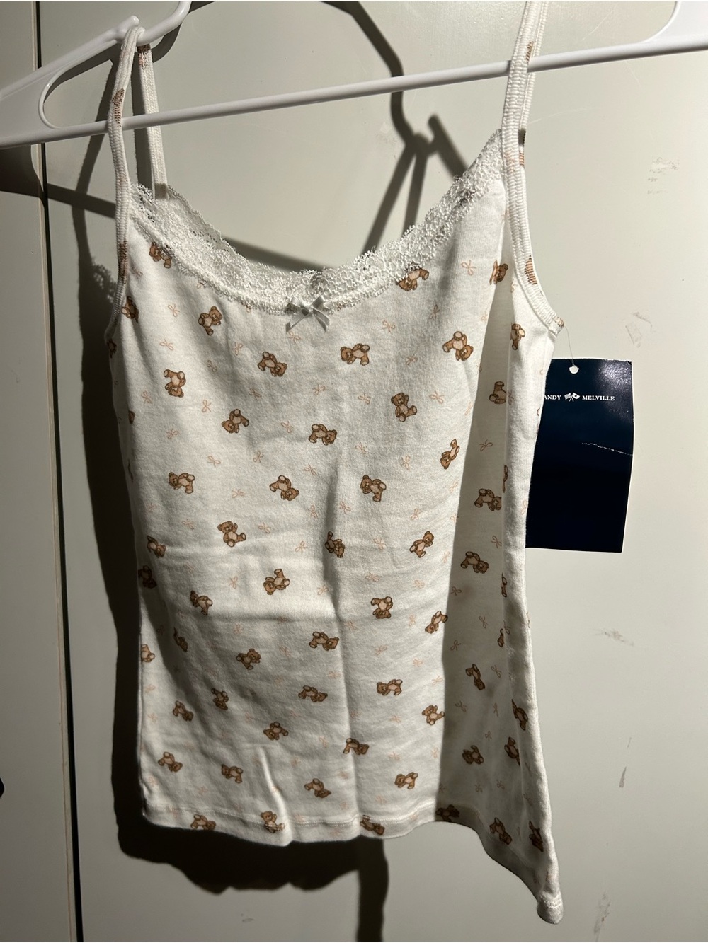 Brandy Melville Teddy Lace Tank